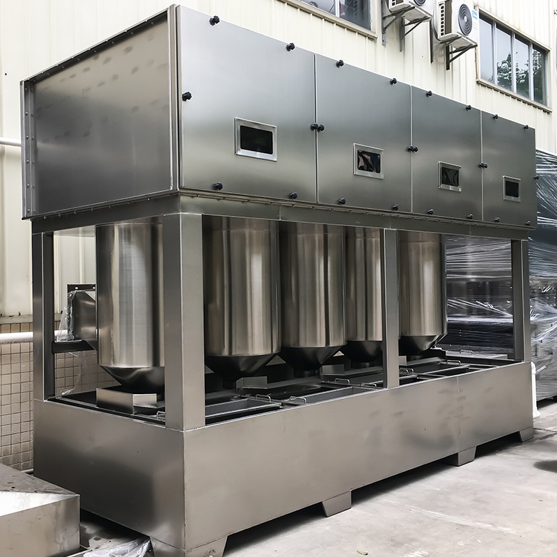 Hybridní cyklónová sprchová věž