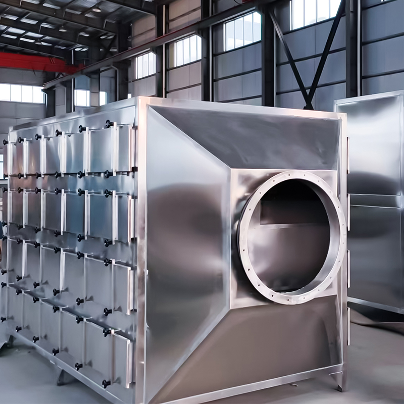 Konstrukce zásuvky adsorpčního boxu z nerezové oceli 304 s aktivním uhlím