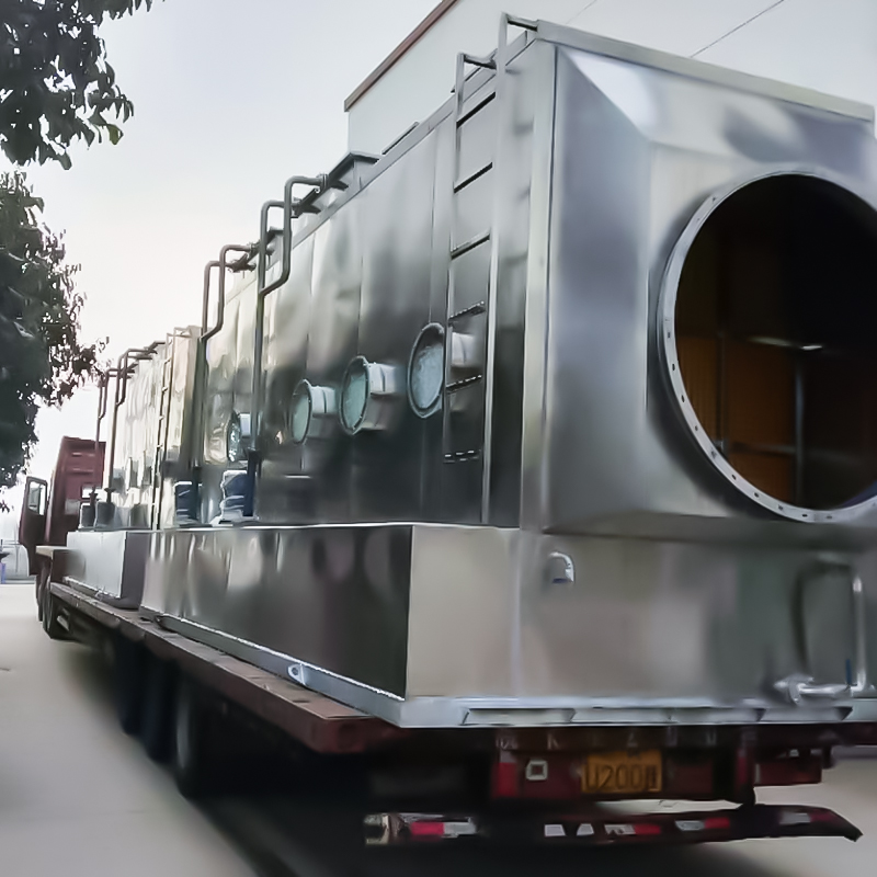 304 horizontální mycí věž z nerezové oceli