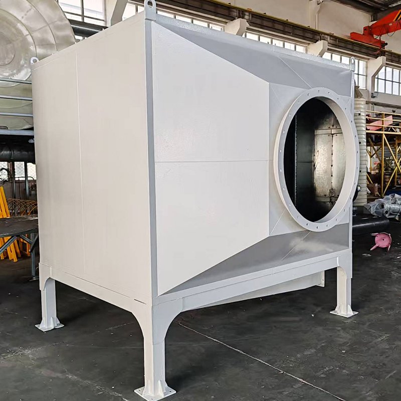 Adsorpční box s aktivním uhlím z uhlíkové oceli s horním a spodním plněním